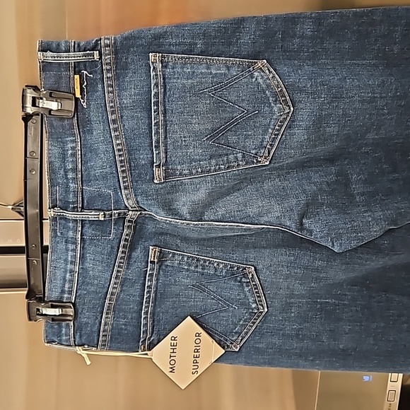 💕MOTHER SUPERIOR💕 The Lasso Heel Jeans ~ Let's Wine About It 32 NWT - Picture 14 of 16